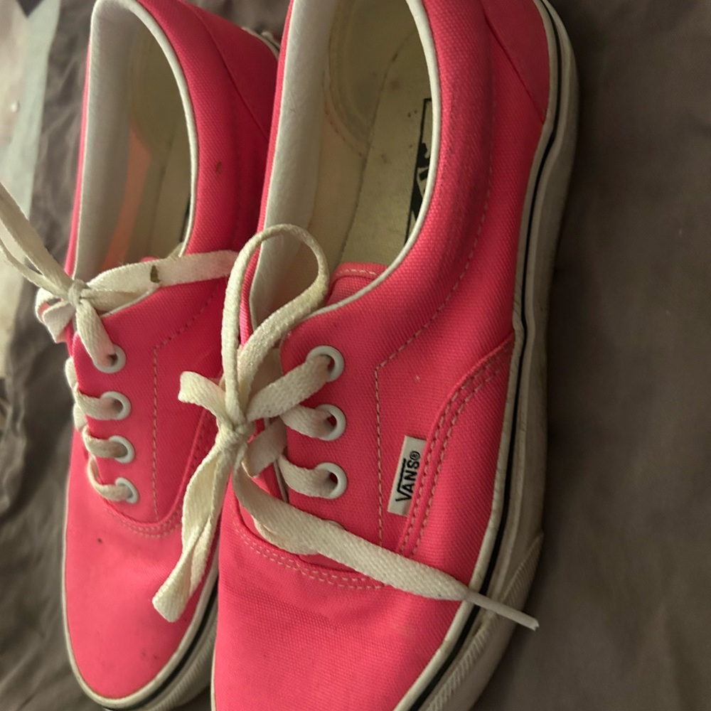 Vans Neon Pink Canvas Shoes